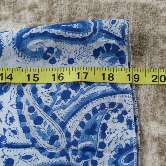 New Mexicali Blues Paisley Print Wrap Lined Skirt One Size Blue - Picture 12 of 12